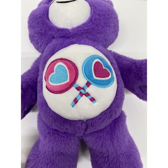 Care Bear Share Bear Plush Basic Fun with Lollipops Purple 13" Plush Toy 2020 - Picture 6 of 12